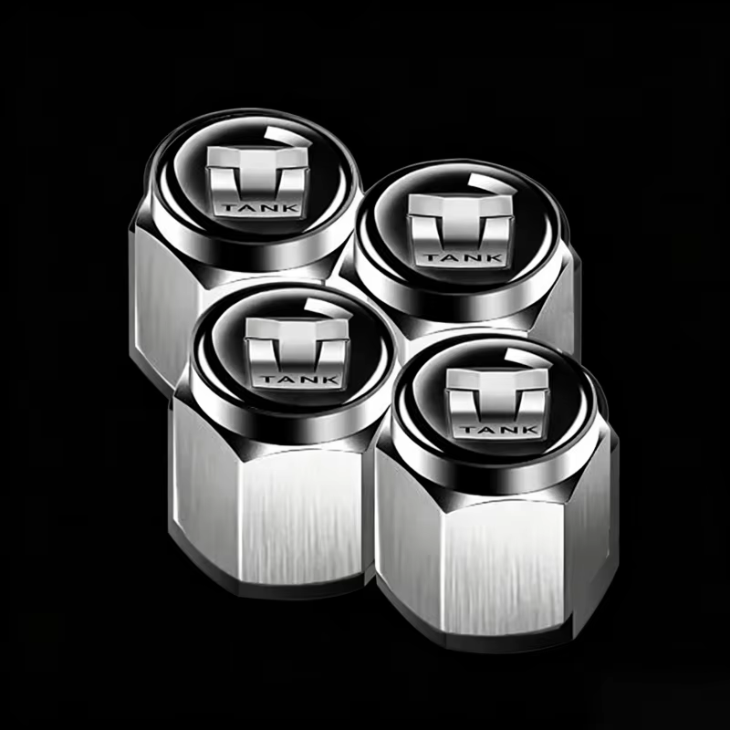 4 Piece Set Car Wheel Tire Valve Cover Aluminum Alloy Dust Cover Auto Accessories for Great Wall Car Tank 300 500 400 700 2023, view 2
