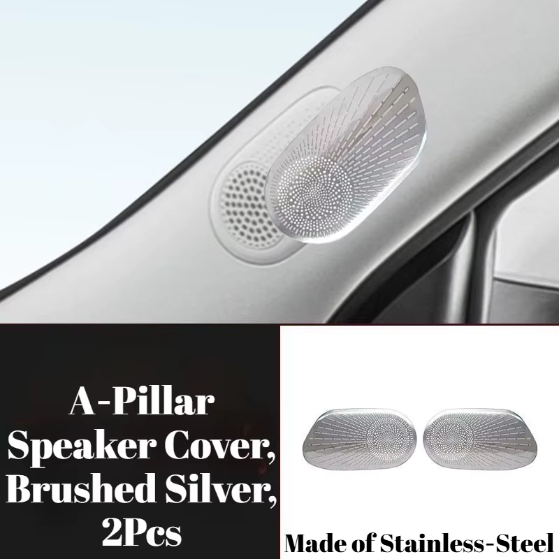 Stainless‑Steel Interior Trim,Dashboard Air Vent & A‑Pillar Speaker Cover,Modification Protective Accessories for GWM ORA 5 2026, view 3
