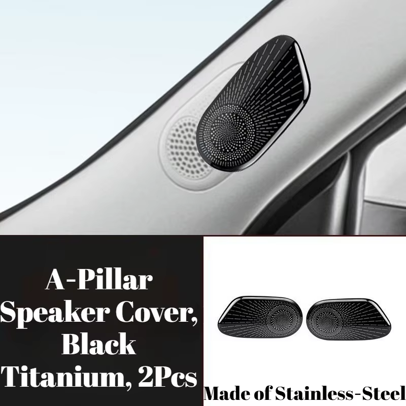 Stainless‑Steel Interior Trim,Dashboard Air Vent & A‑Pillar Speaker Cover,Modification Protective Accessories for GWM ORA 5 2026, view 2