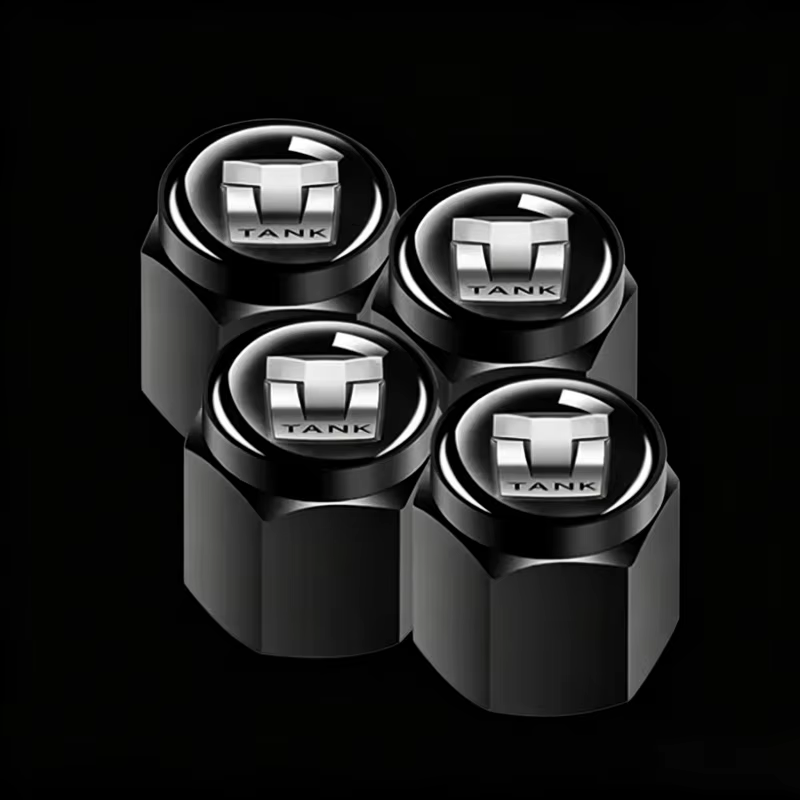 4 Piece Set Car Wheel Tire Valve Cover Aluminum Alloy Dust Cover Auto Accessories for Great Wall Car Tank 300 500 400 700 2023, view 5