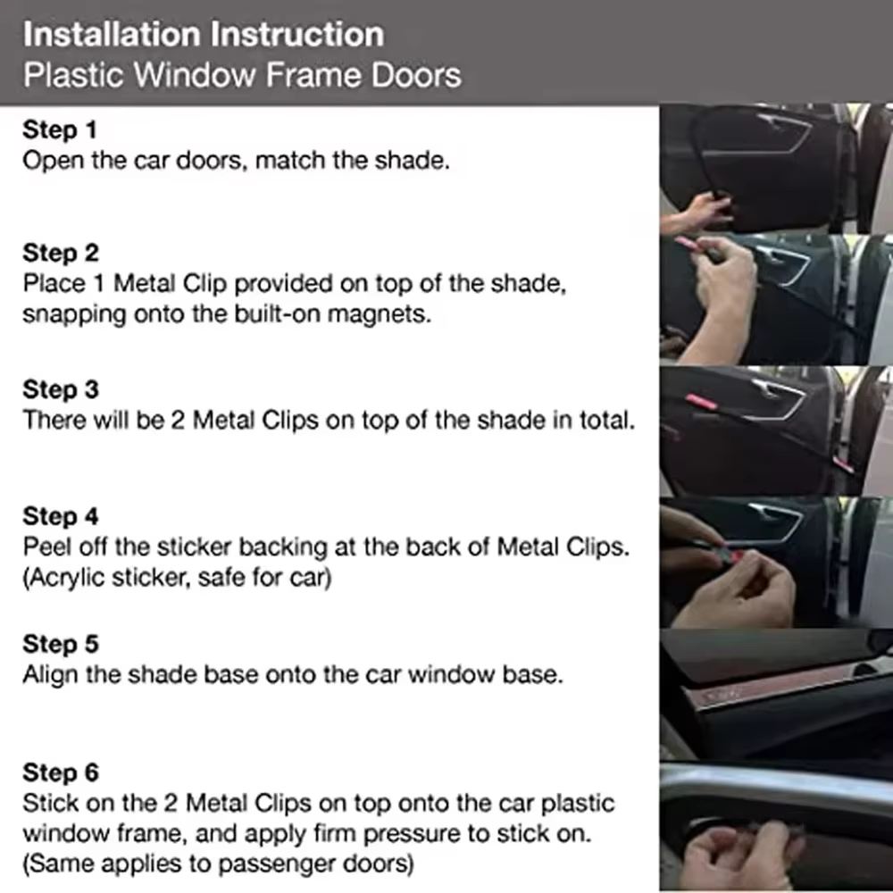 For Great Wall GWM Poer UTE 2019-2025 Car Front Shield Window SunShade Windshield Rear Side Window Curtain Sun Shade Visor, view 5