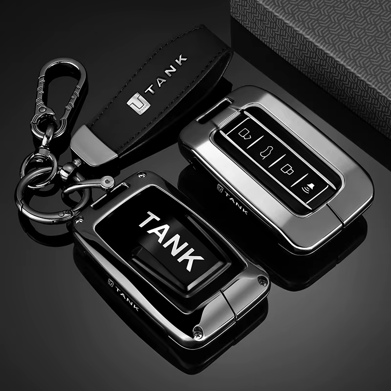 Car Key Case for Great Wall GWM WEY TANK 300 500 Tank300 Tank500 400 700 Remote Cover Bag Shell Keychain Holder Accessories, view 2