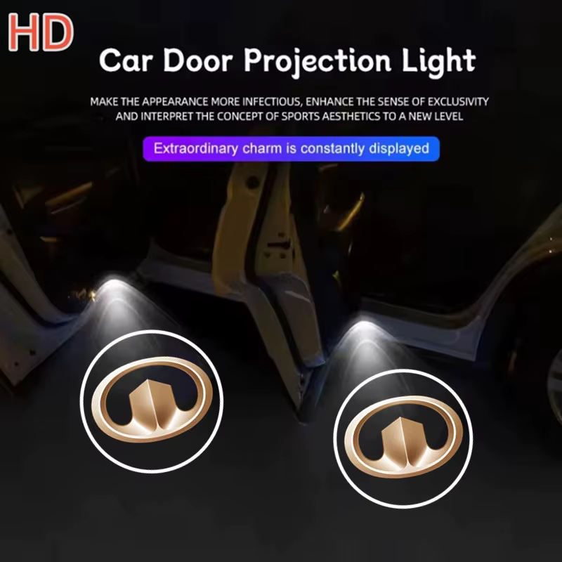 2PCS LED Car Logo Wireless Courtesy Car Door Projector Lamps For Great Wall Haval H3 H5 M4 Poer Voleex C30 Hover Cannon, view 2