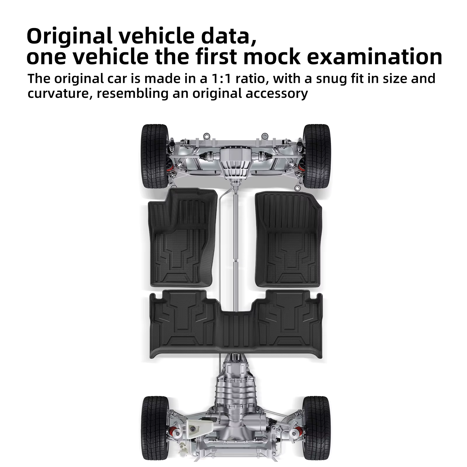 Smabee Left Drive for GWM Tank 500 2022‑2026 (5Seater Fuel Only) TPE 3D Car All -Weather Floor Mat Trunk Pad Accessories Black, view 4