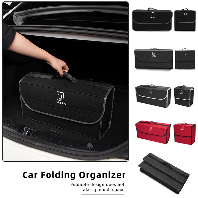 Car Trunk Storage Box Organizer Foldable Stowing Tidying Container Bag For Great Wall GWM Tank 300 Tank500 City 300 Border, view 3